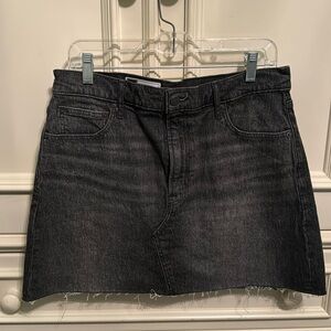GAP black denim skirt